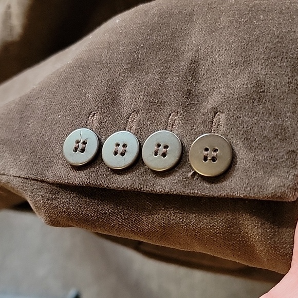 Charter Club Velvet 3 Button Chocolate Brown Jacket size 8P - Picture 10 of 10